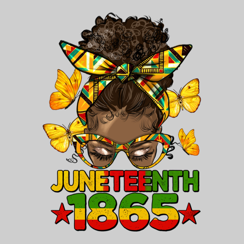 Juneteenth 1865 Afro Bun Premium Tee by HRA Design Shop | Teevron