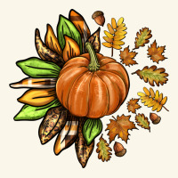 Fall Sunflower With Pumpkin Premium Hoodie | Teevron
