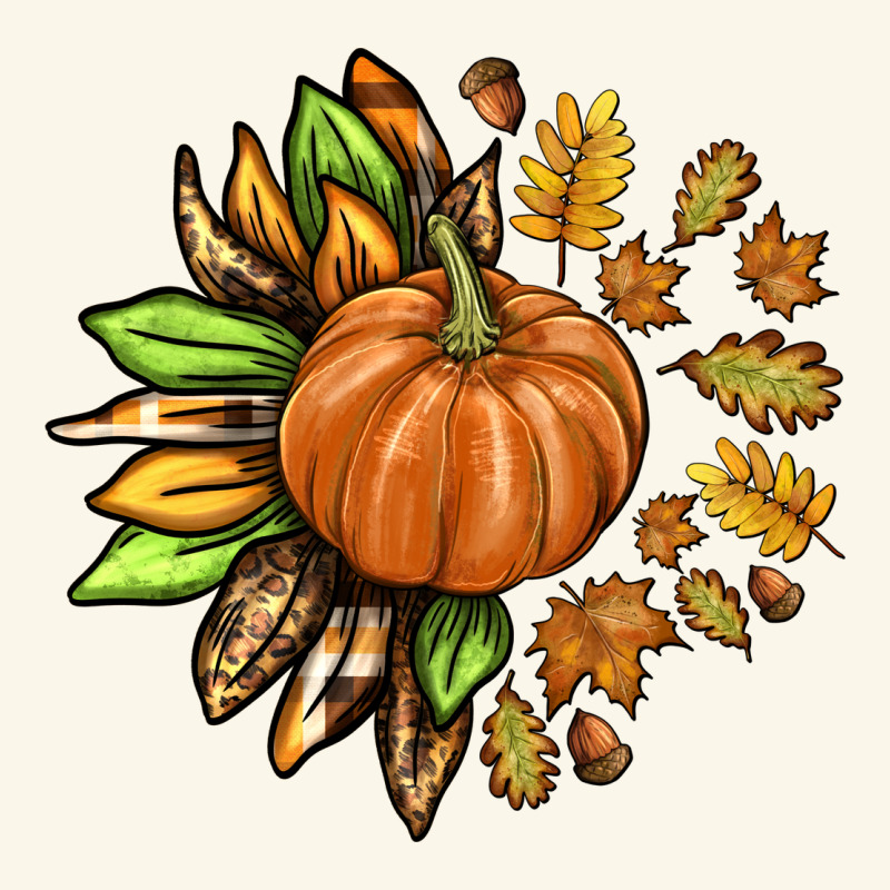 Fall Sunflower With Pumpkin Premium Hoodie by texasbilliewilder | Teevron