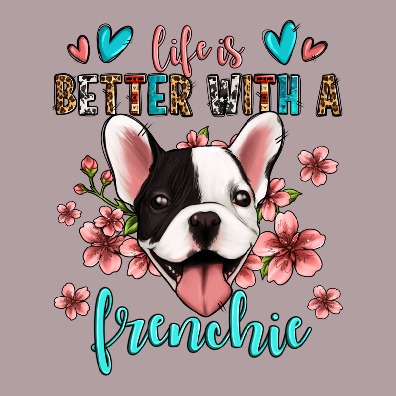 Life Is Better With A Frenchie Vintage Hoodie by Jasminsmagicworld | Teevron