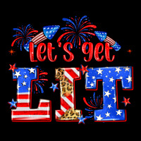 Let's Get Lit 4th Of July Premium Tee | Teevron