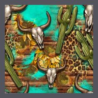 Western Bull Skull And Cactus Seamless Pattern Vintage Hoodie | Teevron