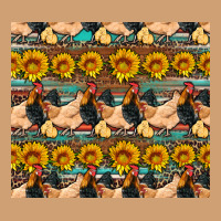 Seamless Poultry Farm Sunflowers Chicken Coop Tumbler Vintage Tee | Teevron