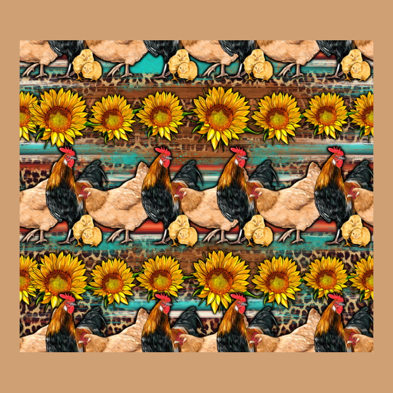 Seamless Poultry Farm Sunflowers Chicken Coop Tumbler Vintage Tee by Artiststas | Teevron