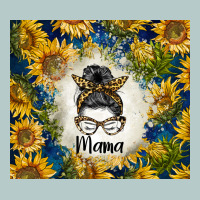 Sunflowers Messy Bun Mama Heavy Core Tee | Teevron