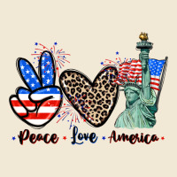 Peace Love America 4th Of July Premium Tee | Teevron