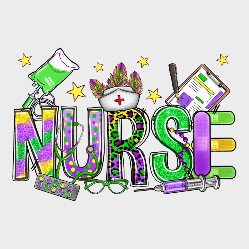Mardi Gras Nurse Urban Hoodie by OliviaCreatesArt | Teevron