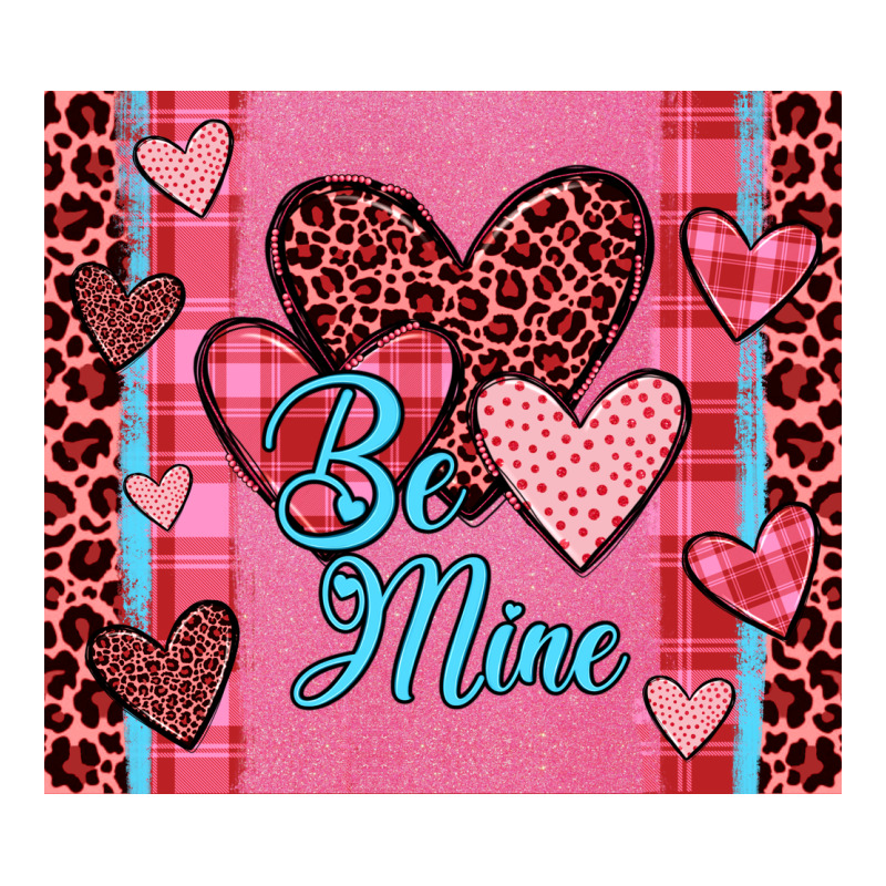 Be Mine Heart Tumbler Ladies Tee by JahusDesignShop | Teevron
