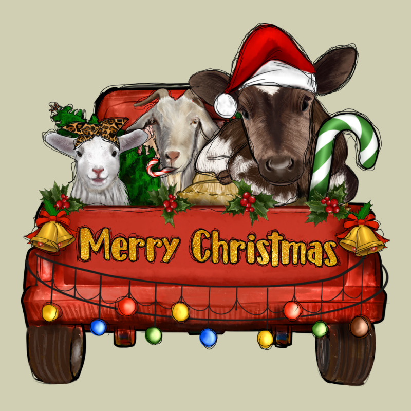 Merry Christmas Truck Animals Heavy Core Tee by RanaPortraitStore | Teevron