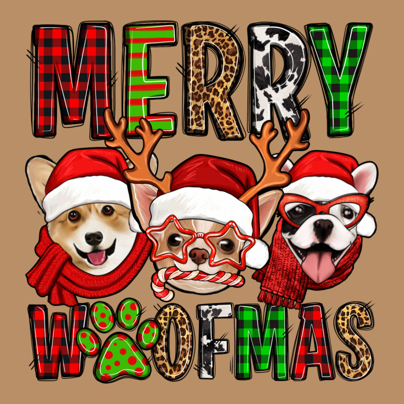 Merry Woofmas Dogs Vintage Hoodie by Jasminsmagicworld | Teevron