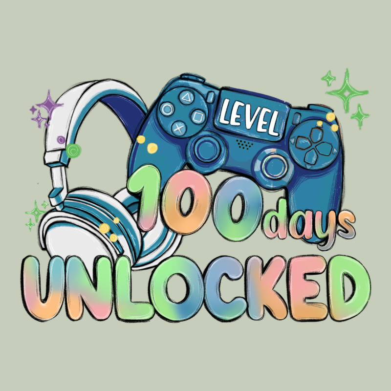 Level 100 Days Unlocked Long Sleeve Tee by MaliasSmallBusiness | Teevron