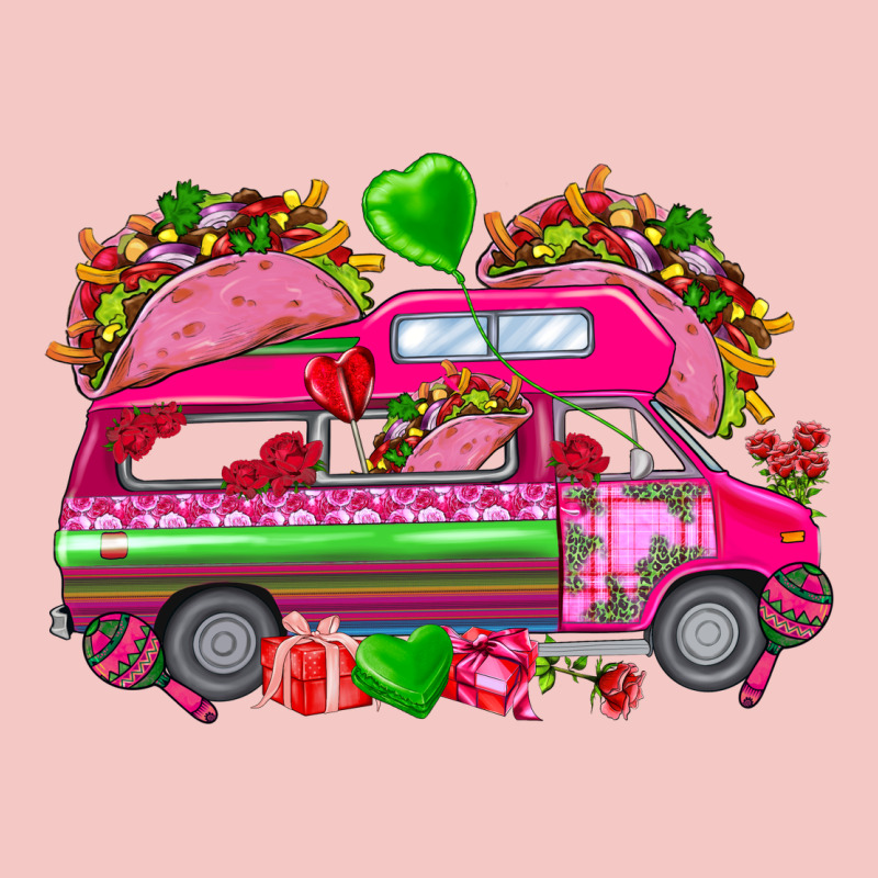 Valentines Day Tacos Truck Urban Heavy Tee by NancyCooperArtShop | Teevron