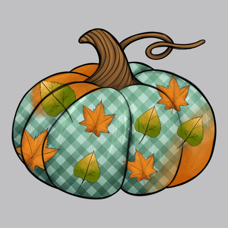 Blue Plaid Autumn Pumpkin Classic Tee by Jasminsmagicworld | Teevron