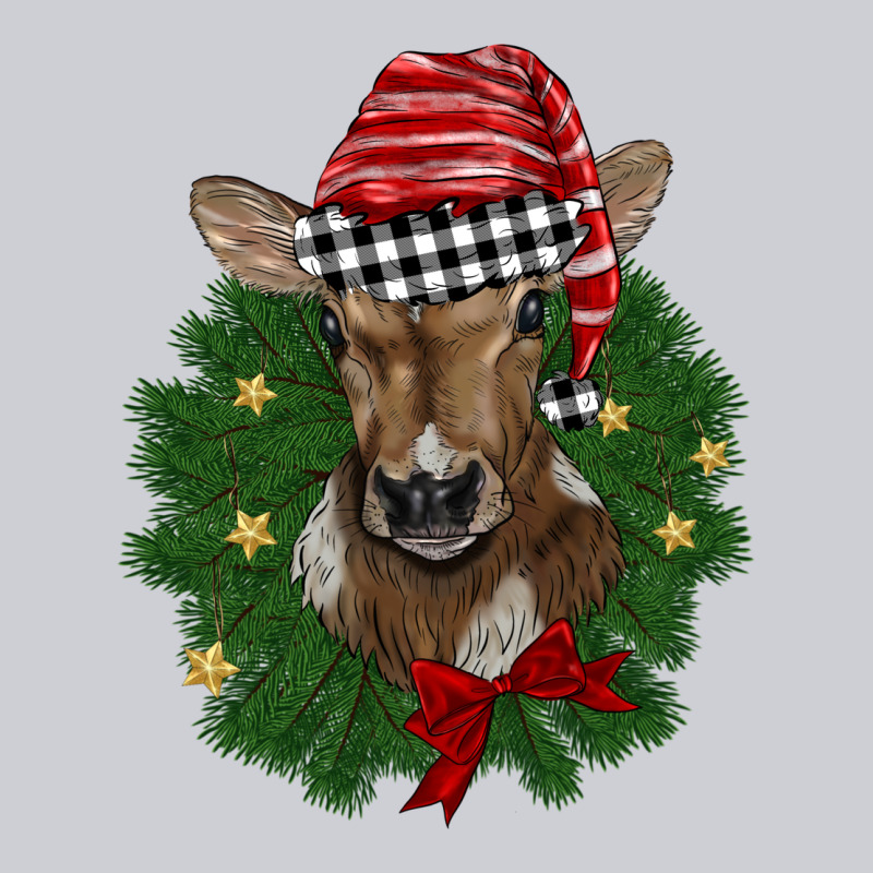 Christmas Wreath Baby Calf Heavyweight Sweatshirt by BarkalooDesign | Teevron