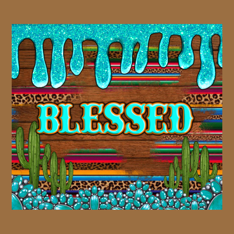 Blessed Annd Cactus With Gemstone Tumbler Vintage Tee by Artiststas | Teevron
