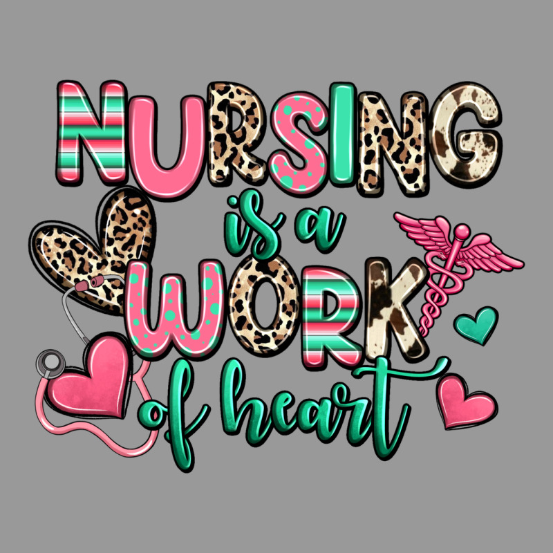 Nursing Is A Work Of Heart Vintage Hoodie by RanaPortraitStore | Teevron