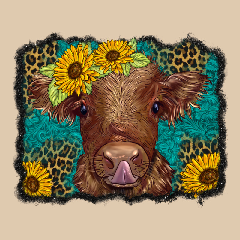 Western Leopard Buffalo Plaid Baby Highland Cow Heavyweight Sweatshirt by BarkalooDesign | Teevron