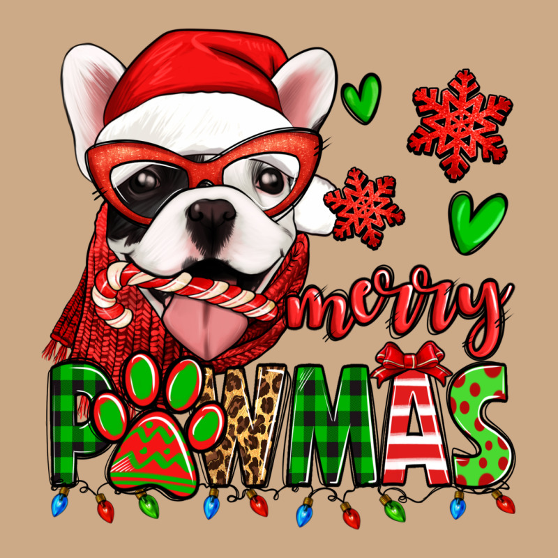 Merry Pawmas Christmas French Bulldog Vintage Hoodie by Jasminsmagicworld | Teevron