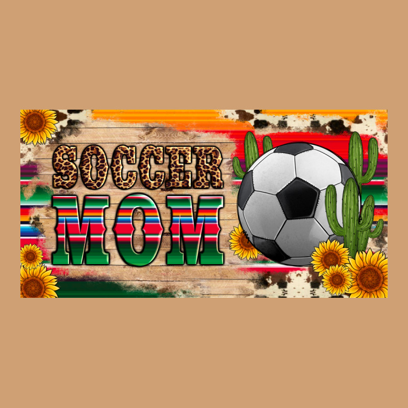 Soccer Mom With Ball And Sunflower Cactus Serape Licanse Plate Vintage Tee by Artiststas | Teevron