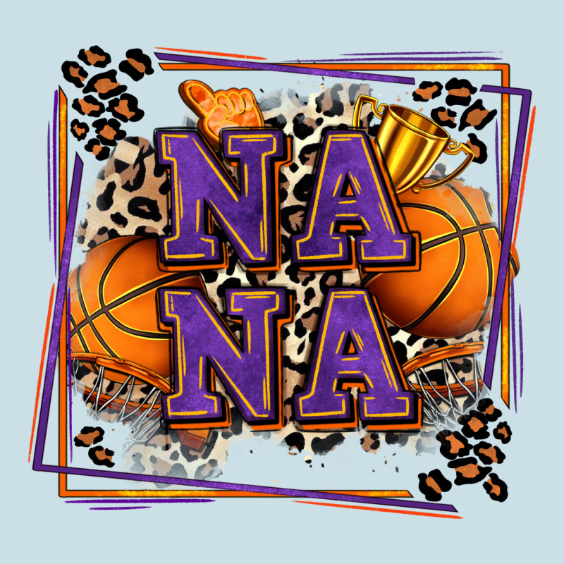 Basketball Nana With Leopard Ladies Tee by Zillion Design Studio | Teevron