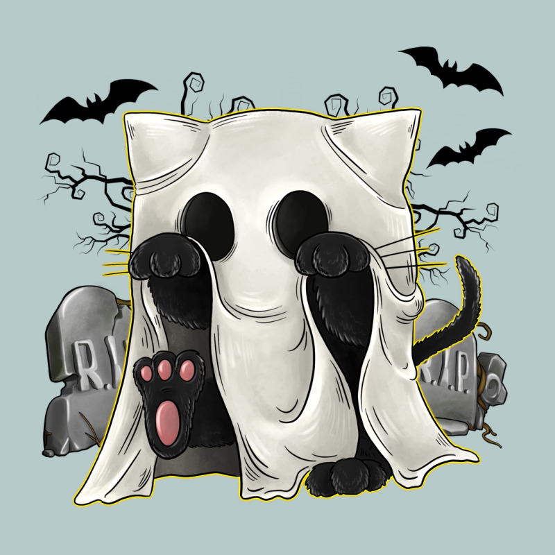 Ghost Cat Heavy Core Tee by texasbilliewilder | Teevron
