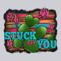Stuck On You Heart Cactus Serape Leopard Background Heavyweight Sweatshirt | Teevron