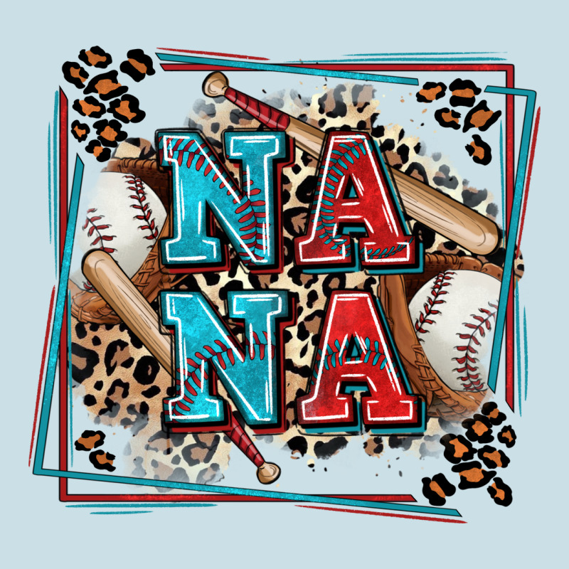 Baseball Nana With Leopard Ladies Tee by Zillion Design Studio | Teevron