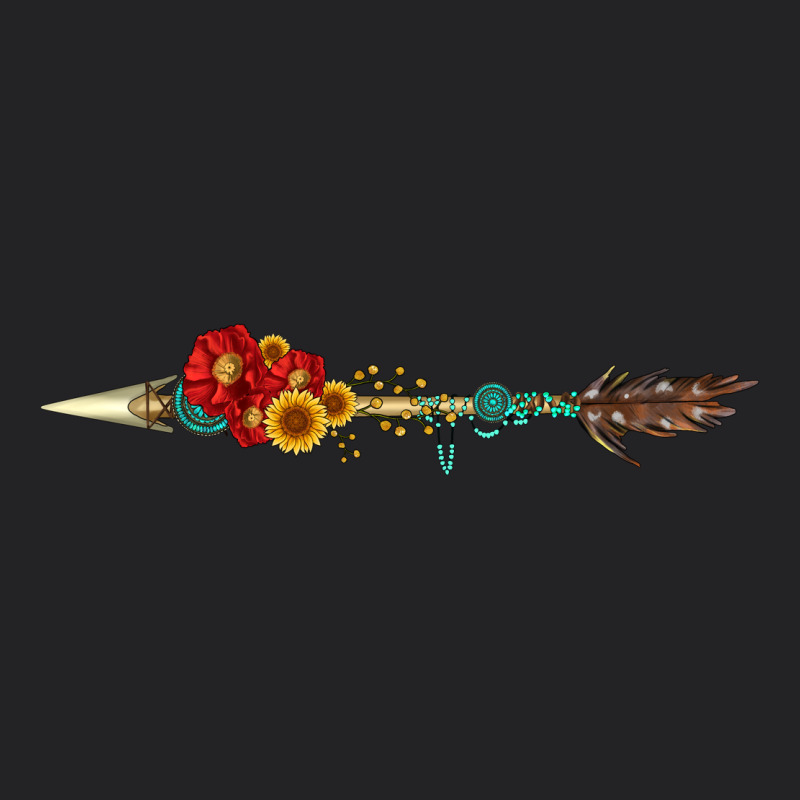 Flowers And Arrow With Gemstone Vintage Tee by Artiststas | Teevron