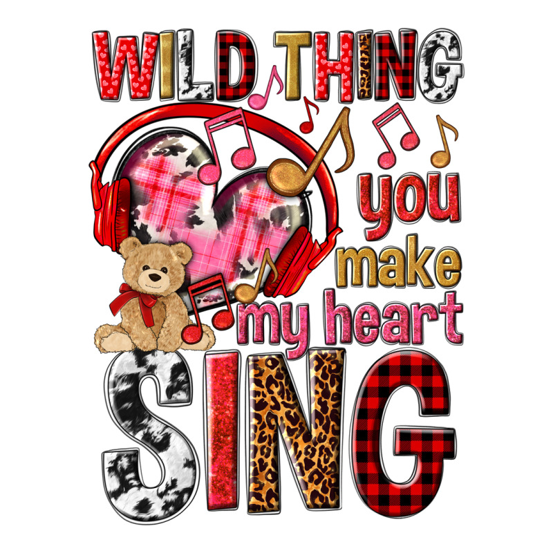 Wild Thing You Make My Heart Sing Urban Heavy Tee by NancyCooperArtShop | Teevron