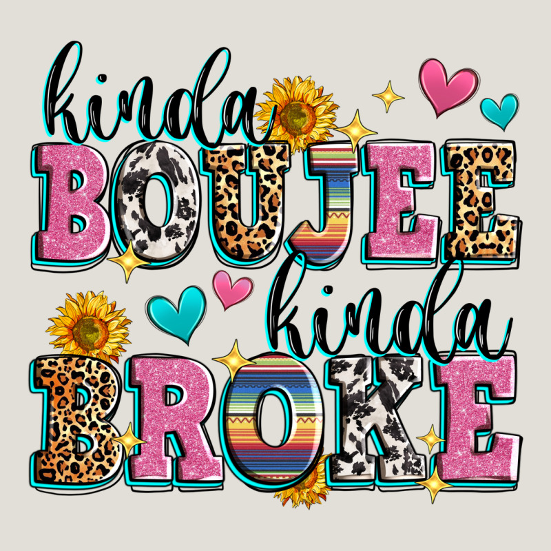 Kinda Boujee Kinda Broke Heavy Core Tee by Zillion Design Studio | Teevron