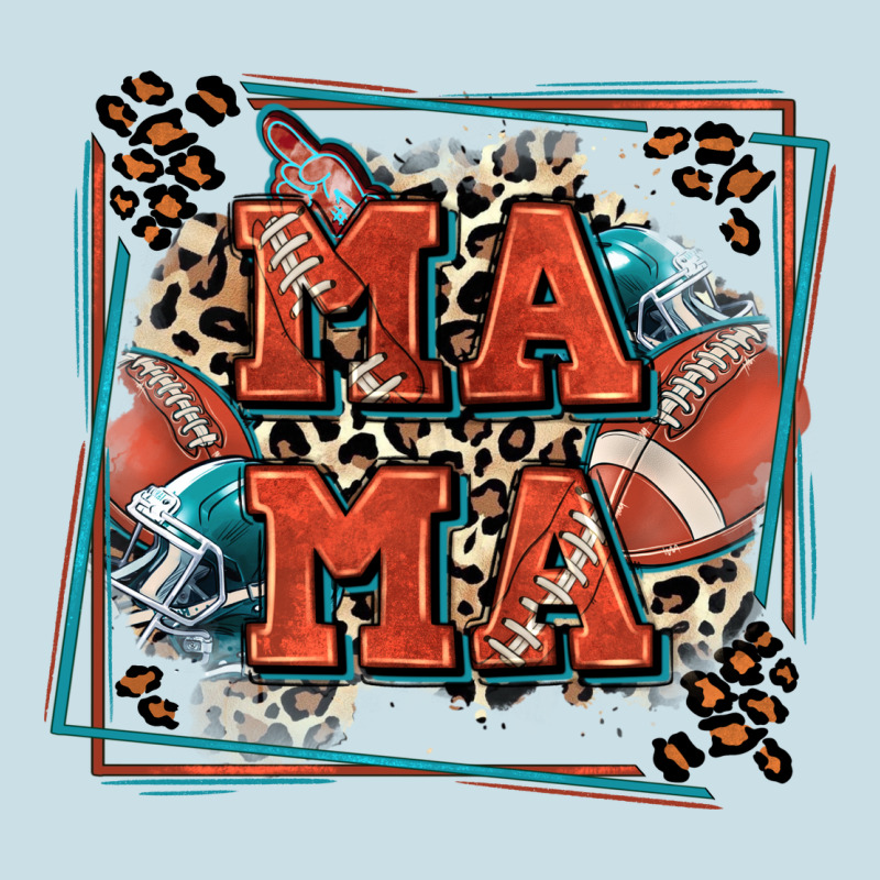 American Football Mama With Leopard Ladies Tee by Zillion Design Studio | Teevron