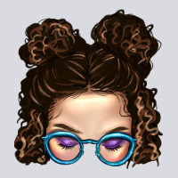 Messy Bun Mom And Glitter Glasses Zipper Hoodie | Teevron