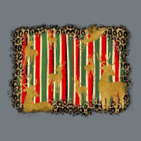 Christmas Reindeers Leopard Background Heavyweight Sweatshirt | Teevron