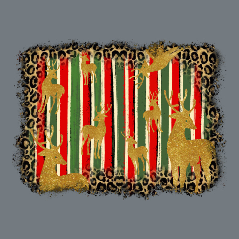Christmas Reindeers Leopard Background Heavyweight Sweatshirt by BarkalooDesign | Teevron