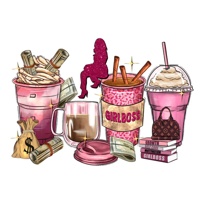 Girl Boss Coffee Cups Premium Tee by Zillion Design Studio | Teevron