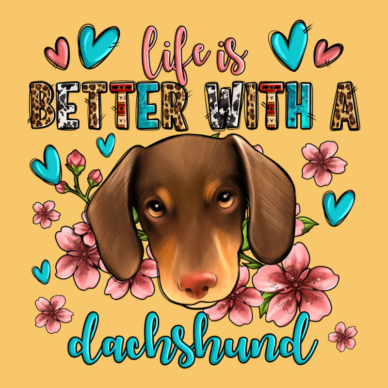 Life Is Better With A Dachshund Vintage Hoodie by Jasminsmagicworld | Teevron