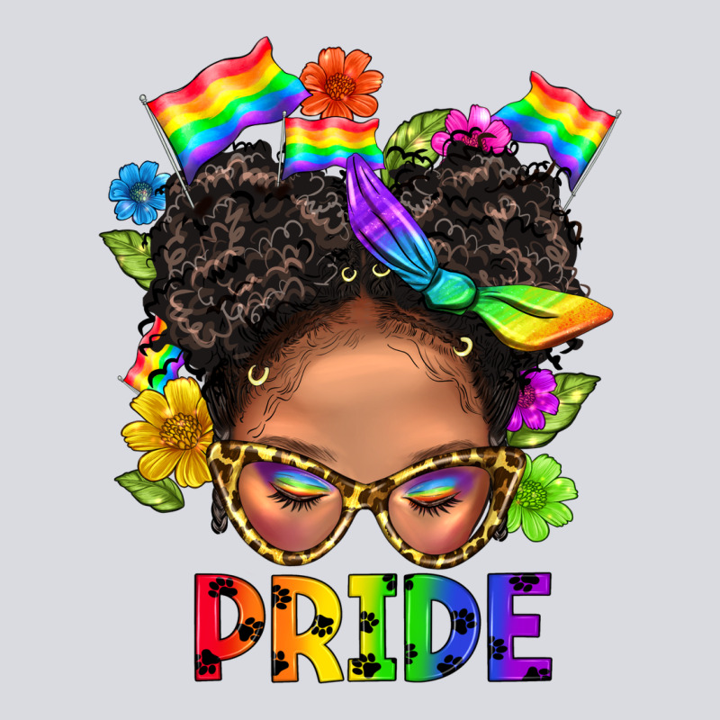 Lgbtq+ Messy Bun Mom Pride With Flower Zipper Hoodie by BundleAndBundleShop | Teevron