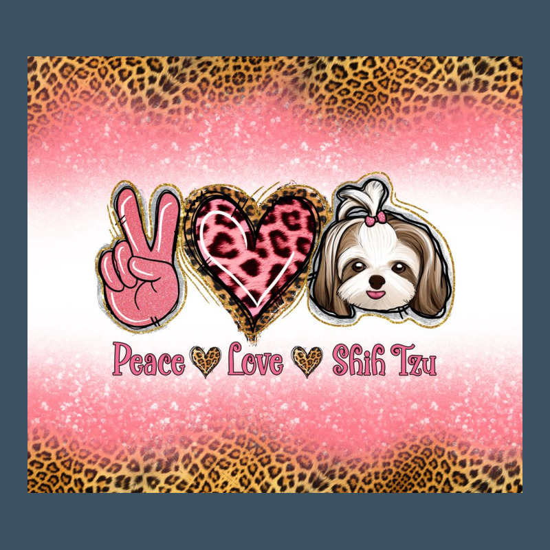 Peace Love Shih Tzu Urban Heavy Tee by Jasminsmagicworld | Teevron