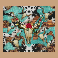 Bull Skull Flowers Cowhides And Leopard Vintage Tee | Teevron