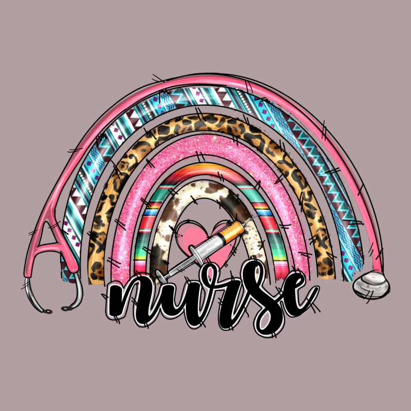 Western Nurse Rainbow Vintage Hoodie by RanaPortraitStore | Teevron