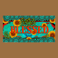 Blessed Turquoise Gemstone Cactus And Sunflower Licanse Plate Vintage Tee | Teevron