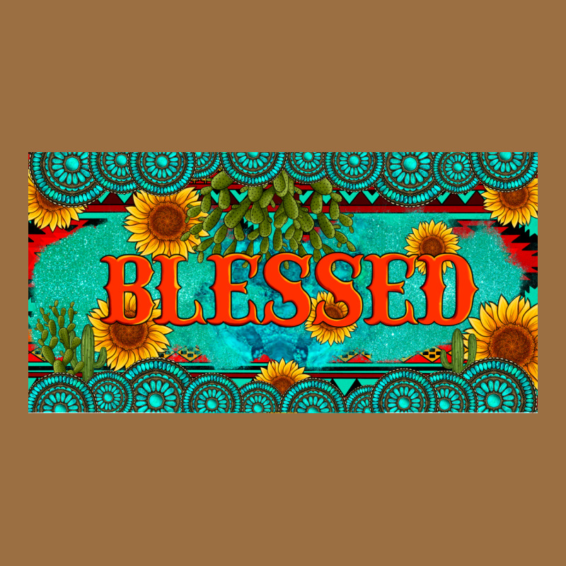 Blessed Turquoise Gemstone Cactus And Sunflower Licanse Plate Vintage Tee by Artiststas | Teevron