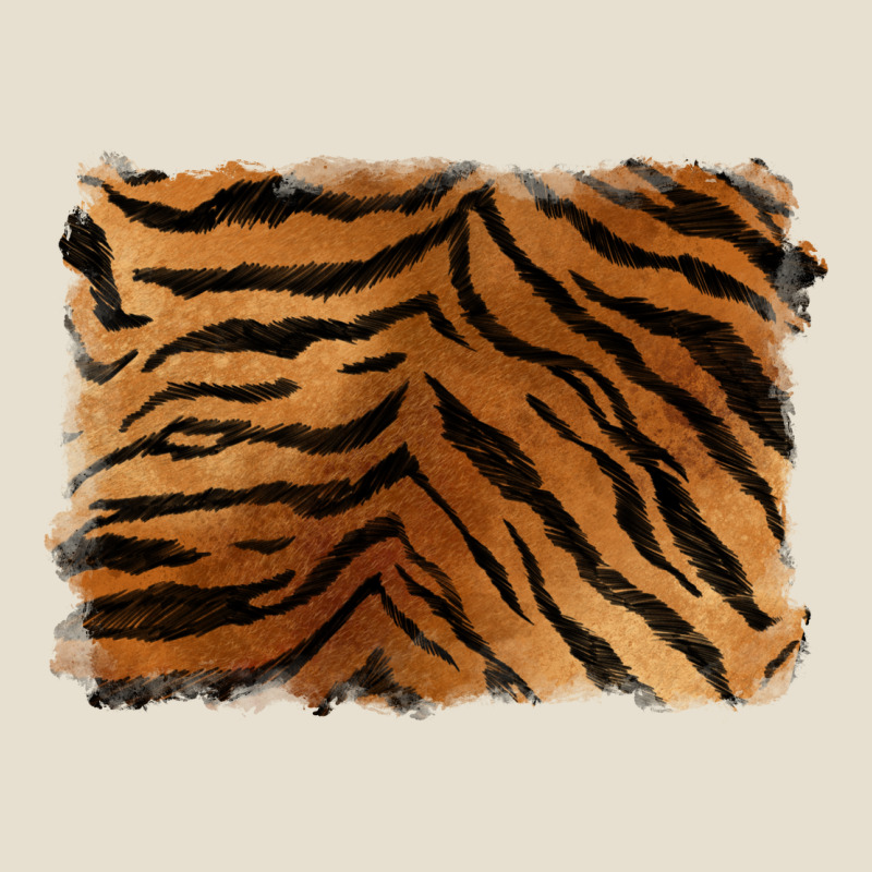 Handdrawn Tiger Pattern Background Urban Heavy Tee by BarkalooDesign | Teevron