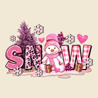 Pink Snowman And Snow Premium Tee | Teevron