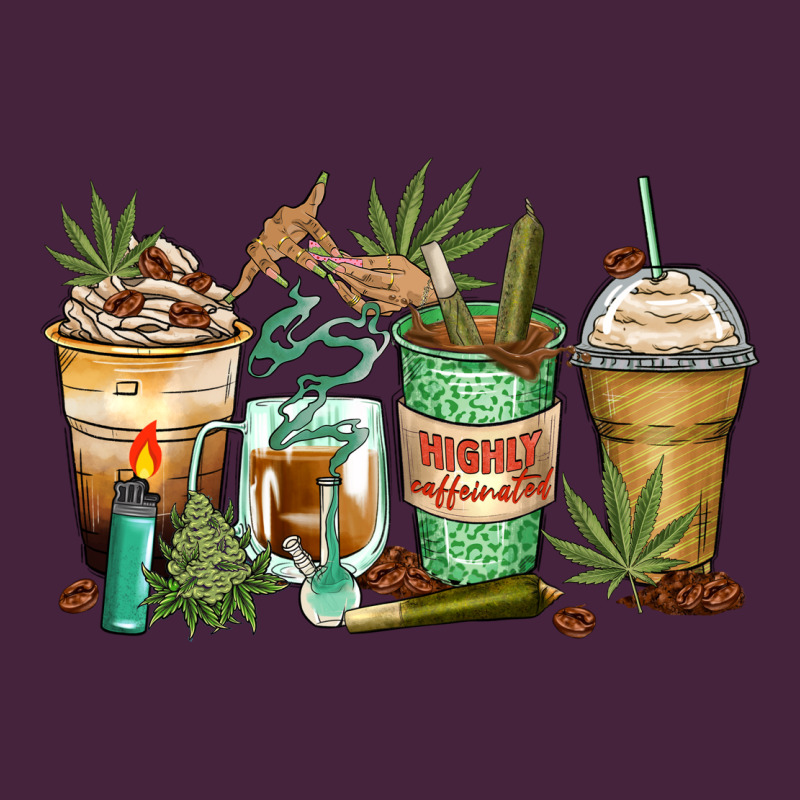 Highly Caffeinated Coffee Cups Premium Tee by Zillion Design Studio | Teevron