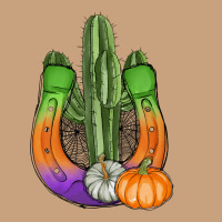 Horseshoe Halloween Cactus Vintage Tee | Teevron