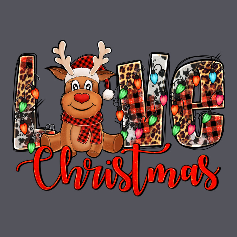 Love Christmas Reindeer Vintage Hoodie by Jasminsmagicworld | Teevron