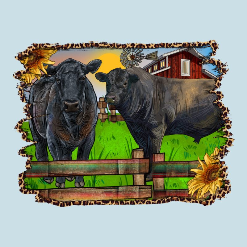 Black Angus Cattle And Bull In Barnyard Ladies Tee by RanaPortraitStore | Teevron