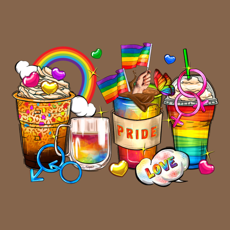 Pride Coffee Cups Premium Tee by Zillion Design Studio | Teevron