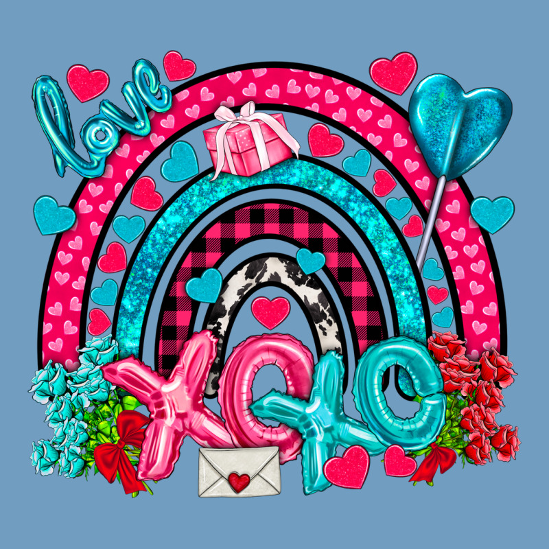 Xo Xo Rainbow Valentine Urban Heavy Tee by NancyCooperArtShop | Teevron
